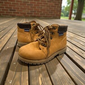 Nautica Tigris Brown Boots Zipper Sides Size 2